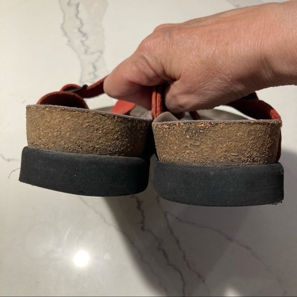 MEPHISTO SZ 40 Helen Leather Toe Wrap  Buckle Comfort Sandals - Picture 6 of 10